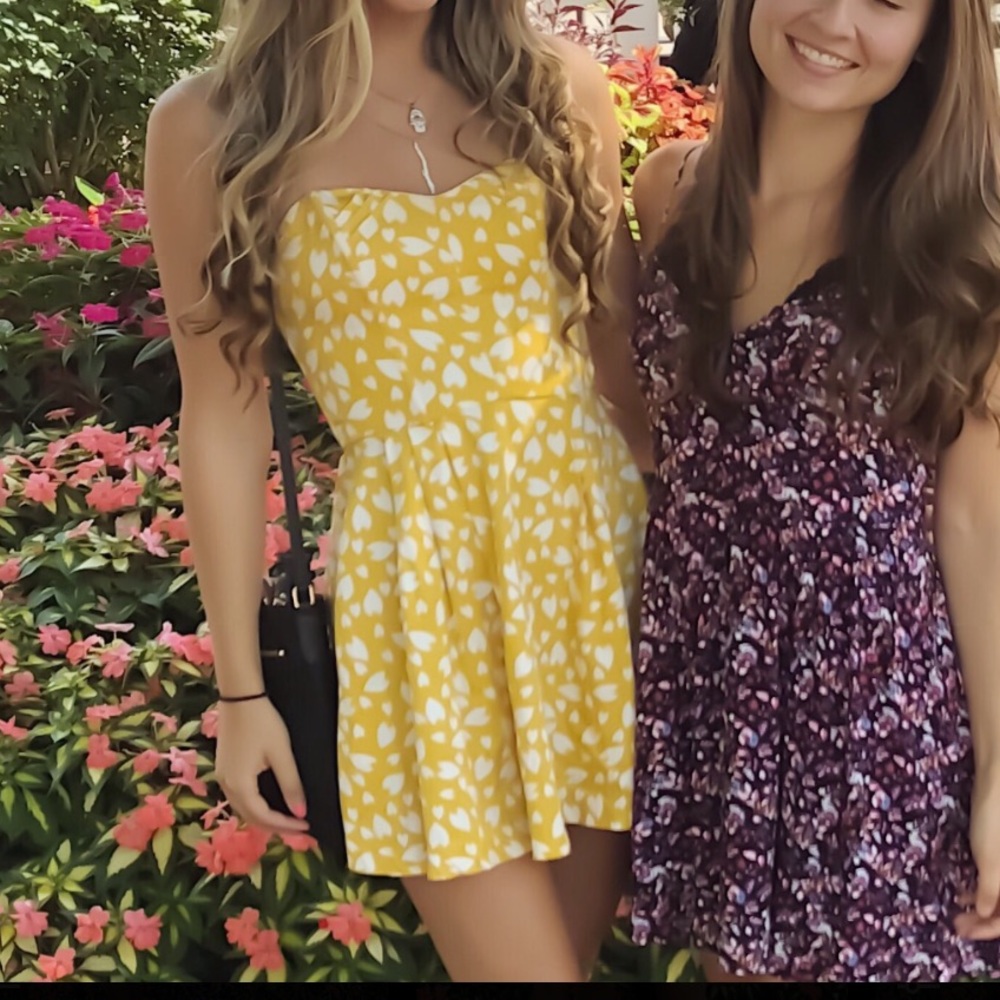 Yellow mini Dress